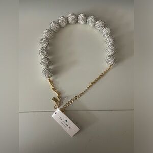 NWT Kate Spade Silver Rhinestone Necklace